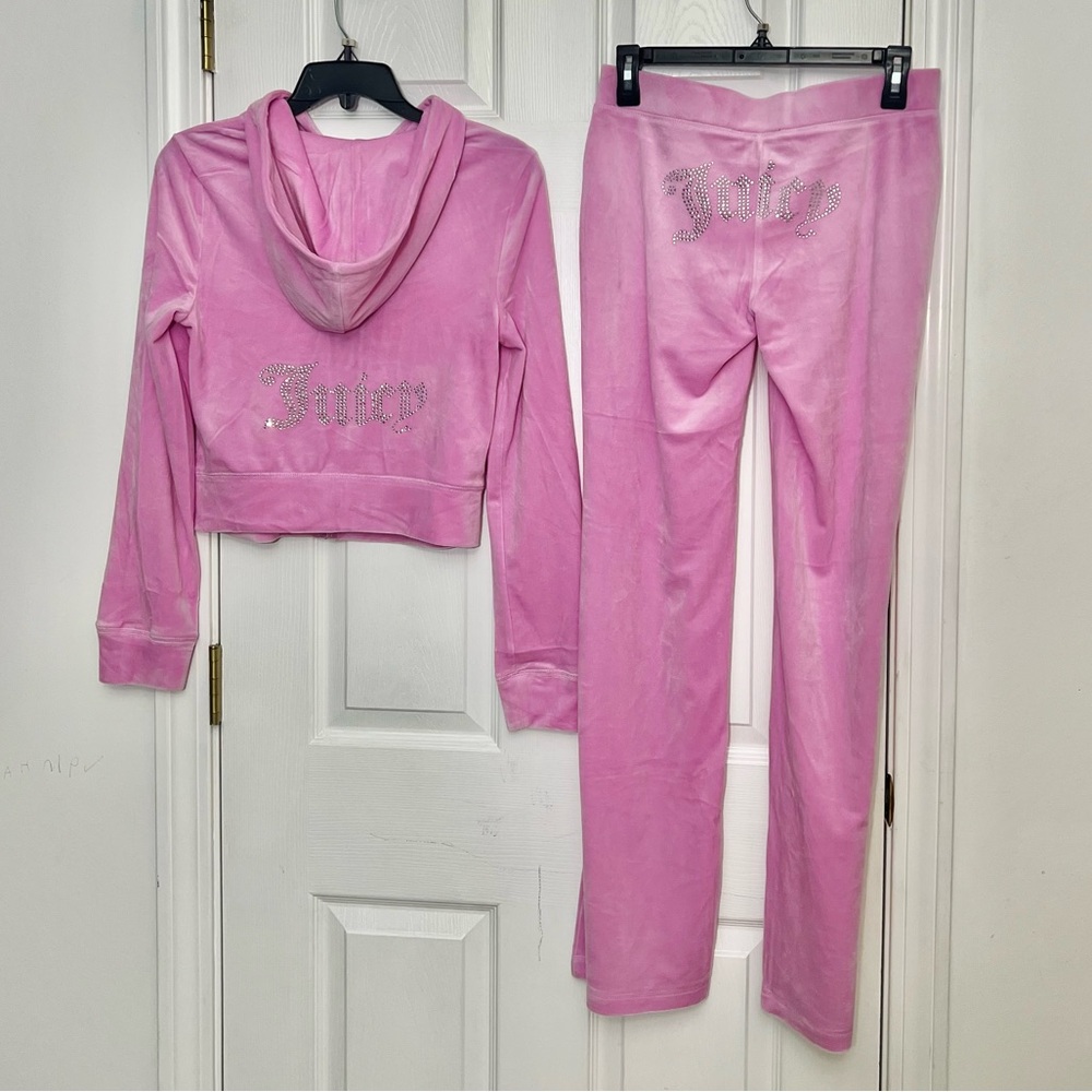 Juicy Couture Pink Velour Sweatsuit